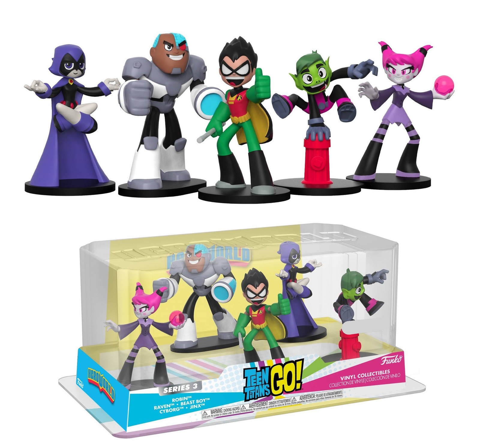 Teen Titans Go! HeroWorld Figures (5Pack) at Mighty Ape NZ
