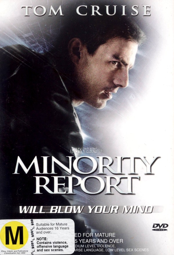 Minority Report (Single Disc) on DVD image