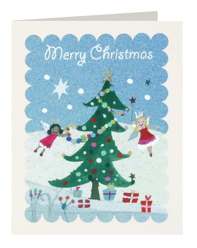 Fairies & Tree Merry Christmas Tags (Pack of 5)