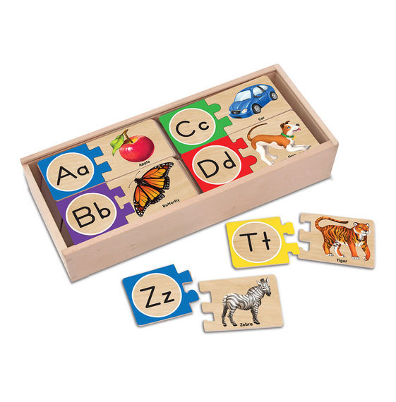 Melissa & Doug: Alphabet Letter - Puzzle Cards image