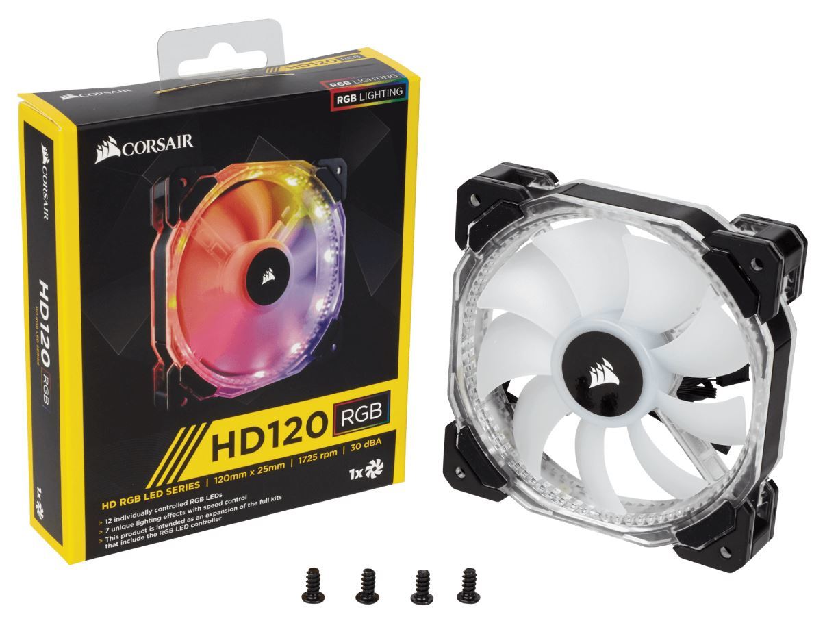 Corsair HD120 RGB LED High Performance 120mm PWM Fan