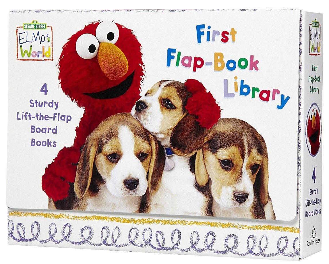 Sesame Street: Elmo's World First Flap-Book Library (4 Board Books) by Random House image