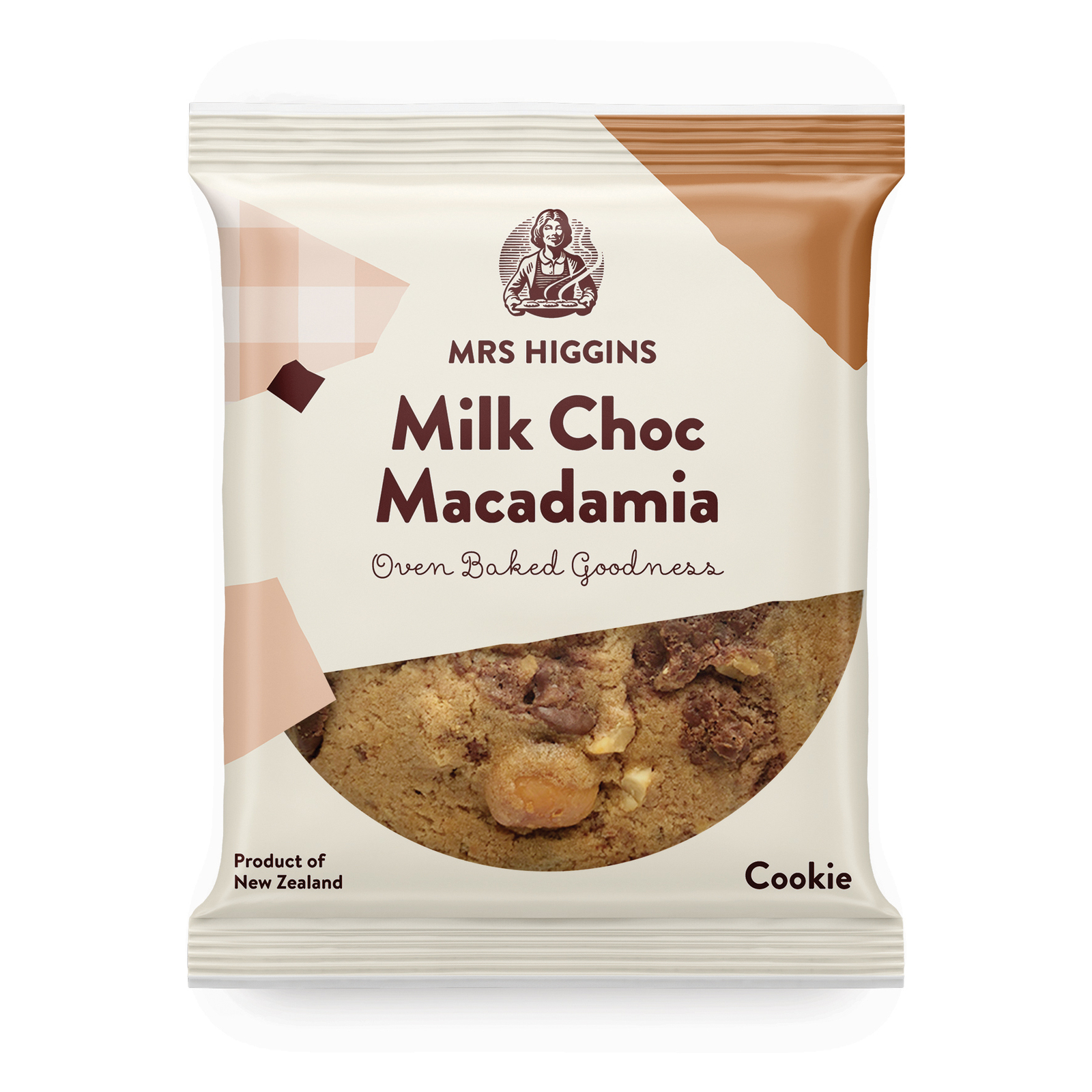 Mrs Higgins: Milk Choc Macadamia Cookie 85g (9 Pack)