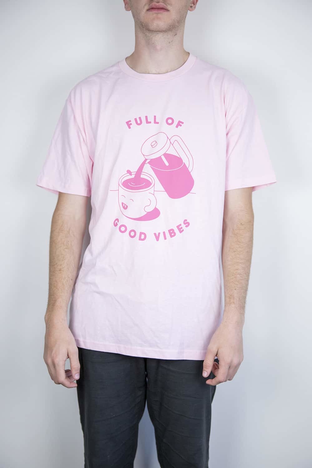 Good Vibes Tee (Pink) - S | Men's | at 