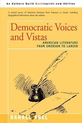 Democratic Voices and Vistas by Darrel Abel image