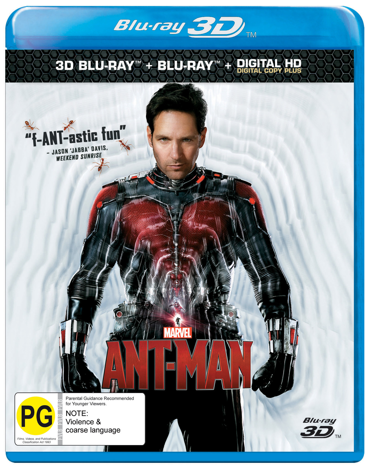 Ant-Man on Blu-ray, 3D Blu-ray image
