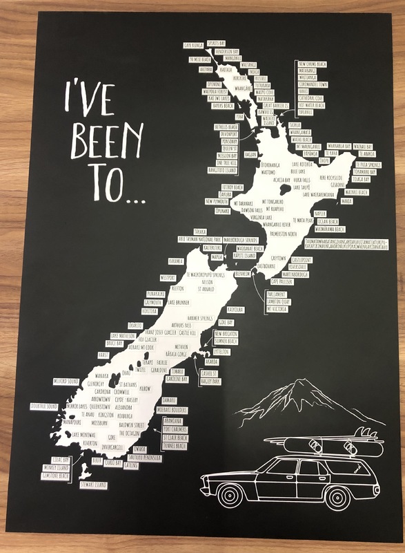Moana Road Scratch Map at Mighty Ape NZ