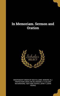 In Memoriam. Sermon and Oration image