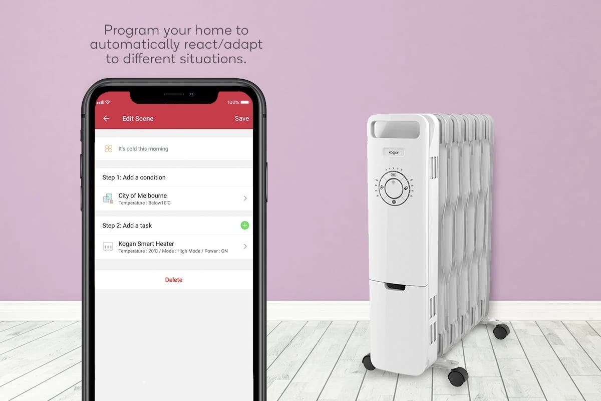 Buy Kogan SmarterHome 2400W Smart Oil Heater (11 Fin, White) at Mighty Ape  NZ