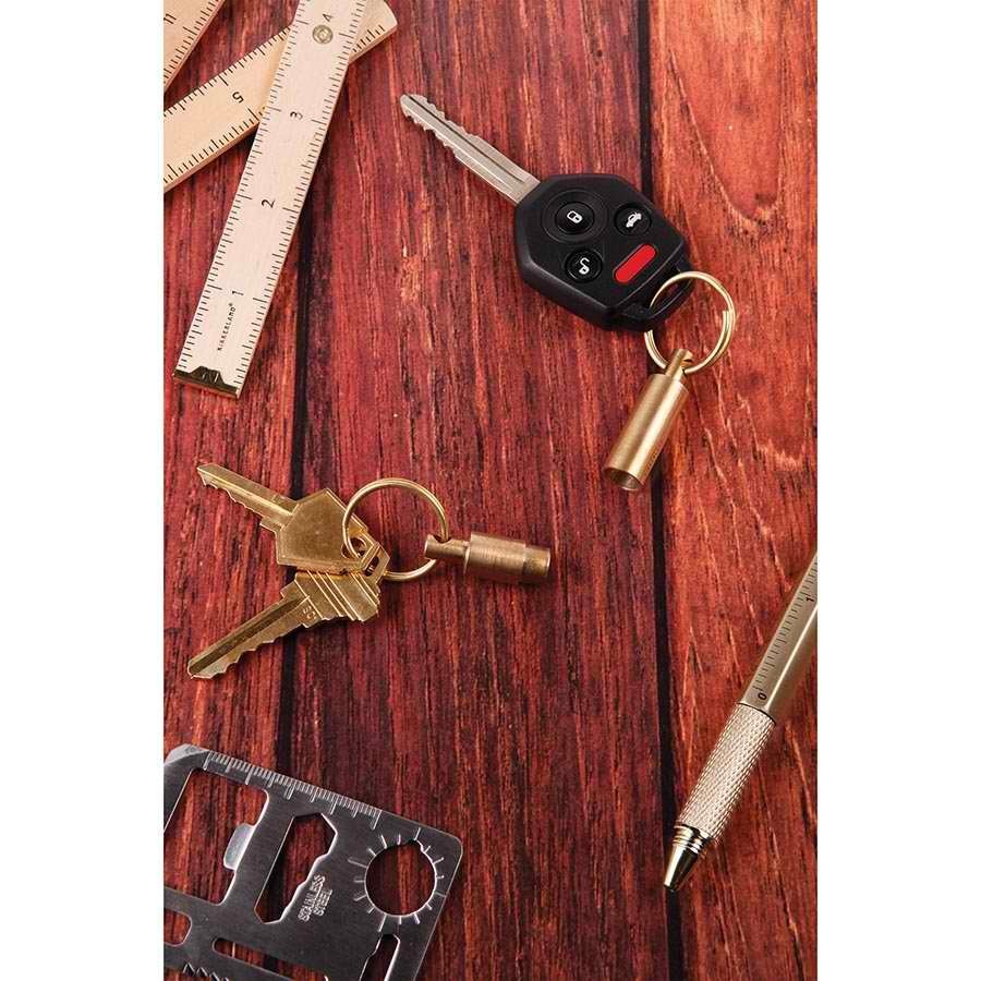 Everyday Carry Brass Keyring (Assorted Designs)