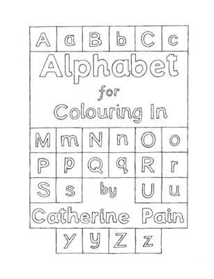 Alphabet for Colouring In image