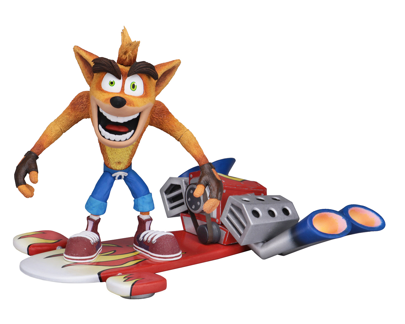 Crash Bandicoot: Hoverboard Crash - 7" Deluxe Action Figure