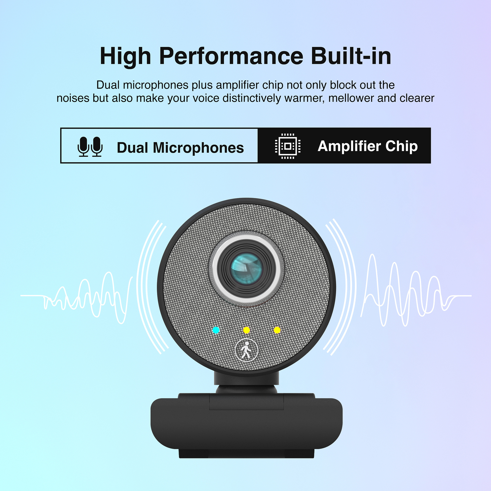 Gorilla 1080P Smart Motion Tracking Full HD Stream Webcam