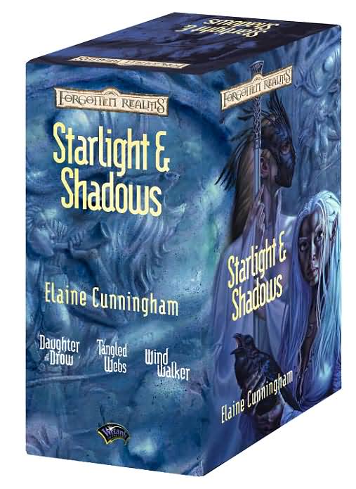 Forgotten Realms: Starlight and Shadows Gift Set -- Daughter of the Drow, Tanlged Webs, Windwalker by Elaine Cunningham image