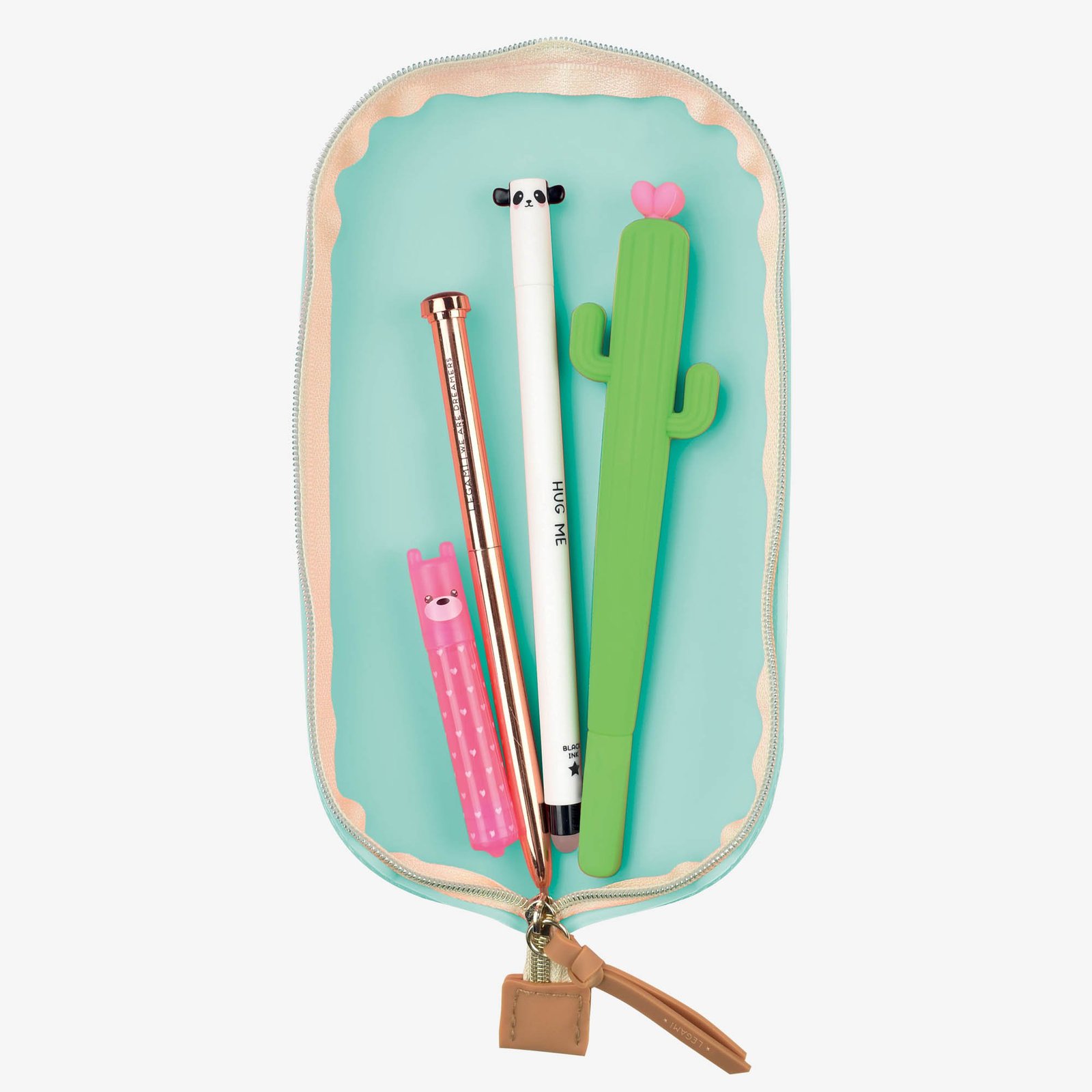 Buy Legami Cute! Soft Silicone Pencil Case Aqua at Mighty Ape NZ