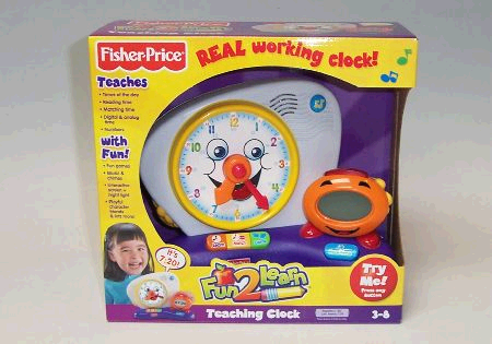 Fisher Price Fun 2 Learn Teaching Clock image