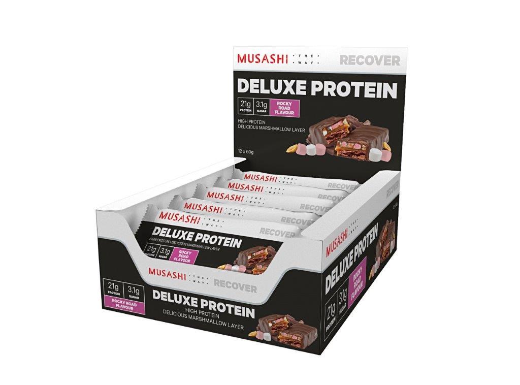 Musashi: Deluxe High Protein Bar - Rocky Road (12x60g) image