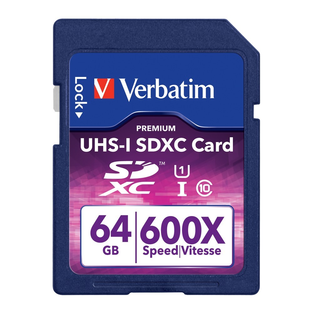 Verbatim Premium SDXC Card - 64GB (UHS-I Class 10 600x) image