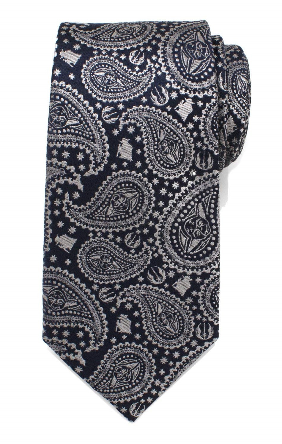 Star Wars: Yoda (Navy) - Paisley Men's Tie