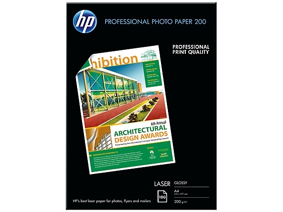 HP Professional Laser Photo Paper Glossy EMEA A4 (100 Sheets)