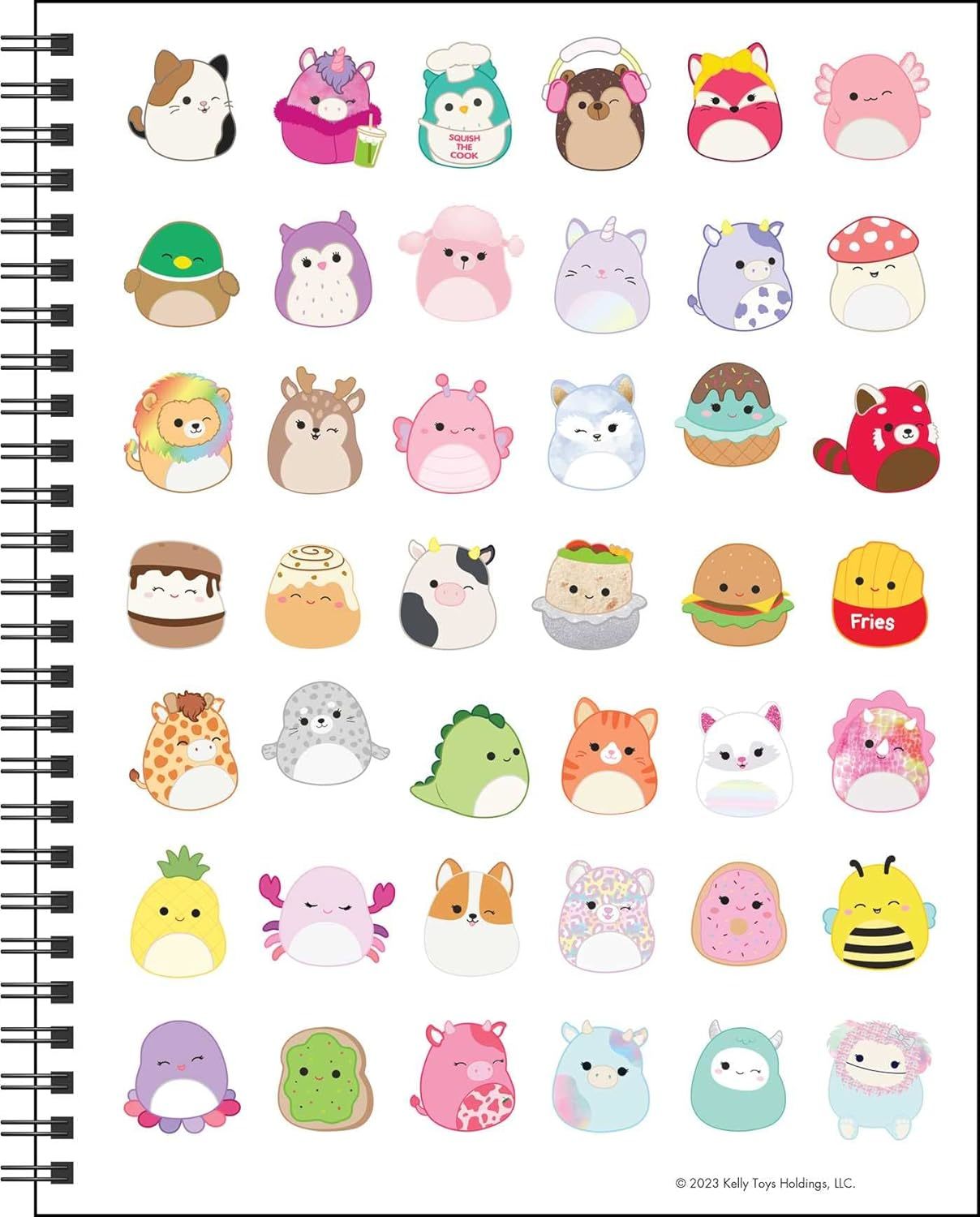 Squishmallows 12-Month 2024 Monthly/Weekly Planner Calendar by Jazwares