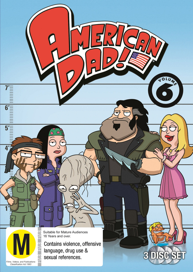 American Dad! - Volume 6 (3 Disc Set) on DVD