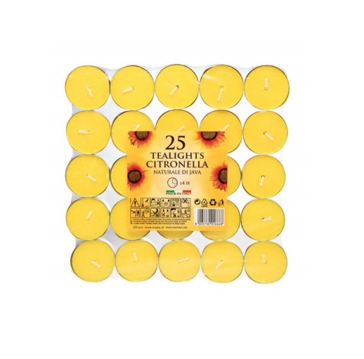 Citronella Tealights - 25 Pack image
