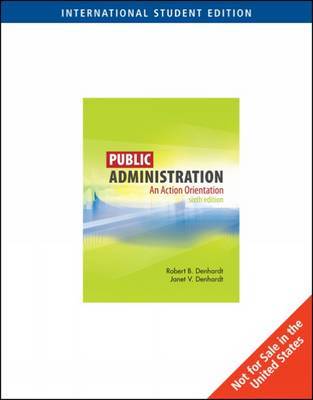 Public Administration by Robert B Denhardt image