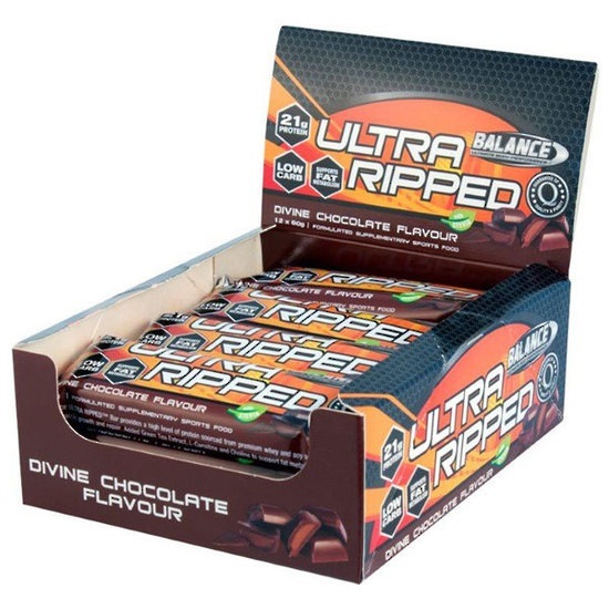 Balance Ultra Ripped Protein Bars - Cookies & Cream (12 x 60g Bars) image