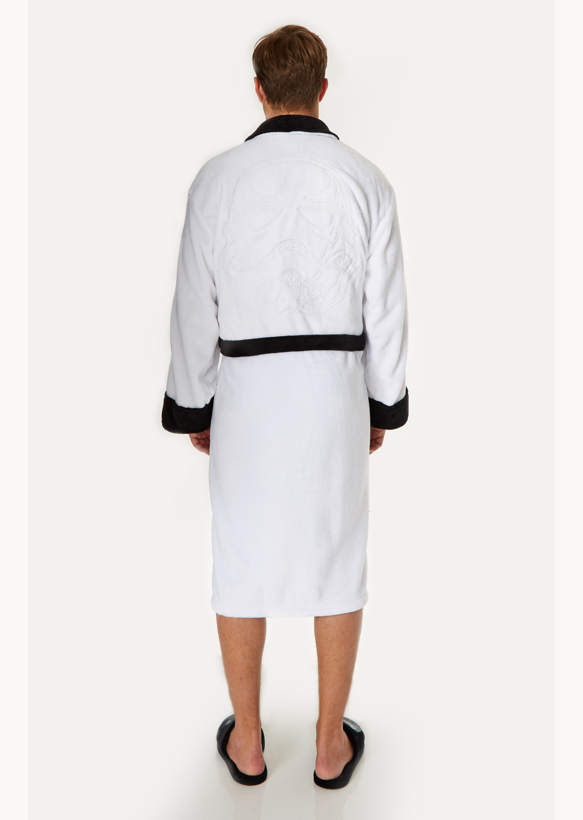 Star Wars: Stormtrooper Embossed Hoodless Robe - Black & White Men's (One Size) image