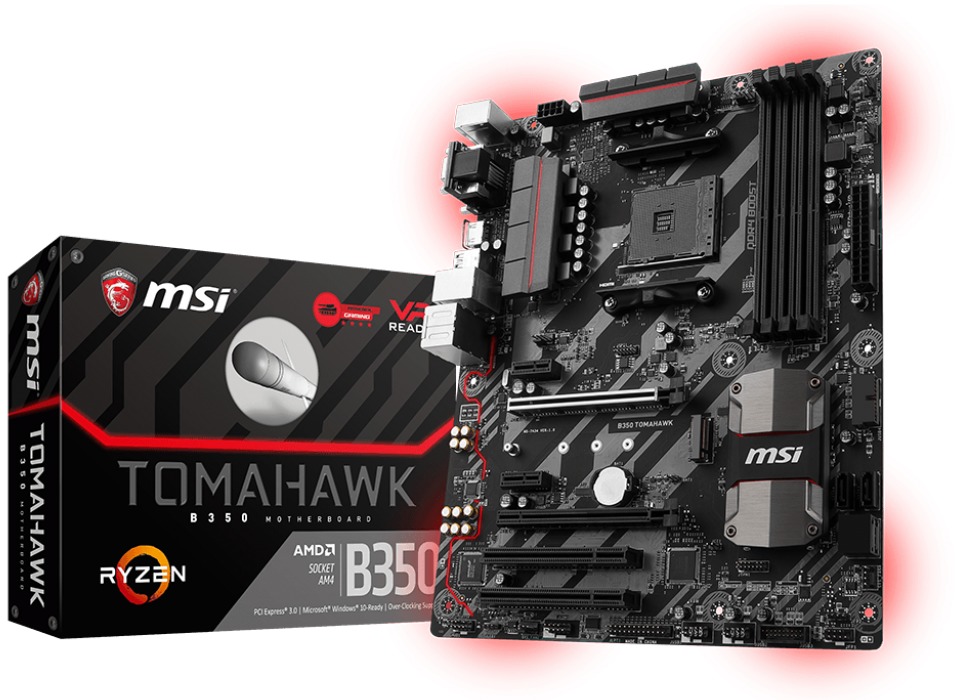 MSI B350 Tomahawk Motherboard image