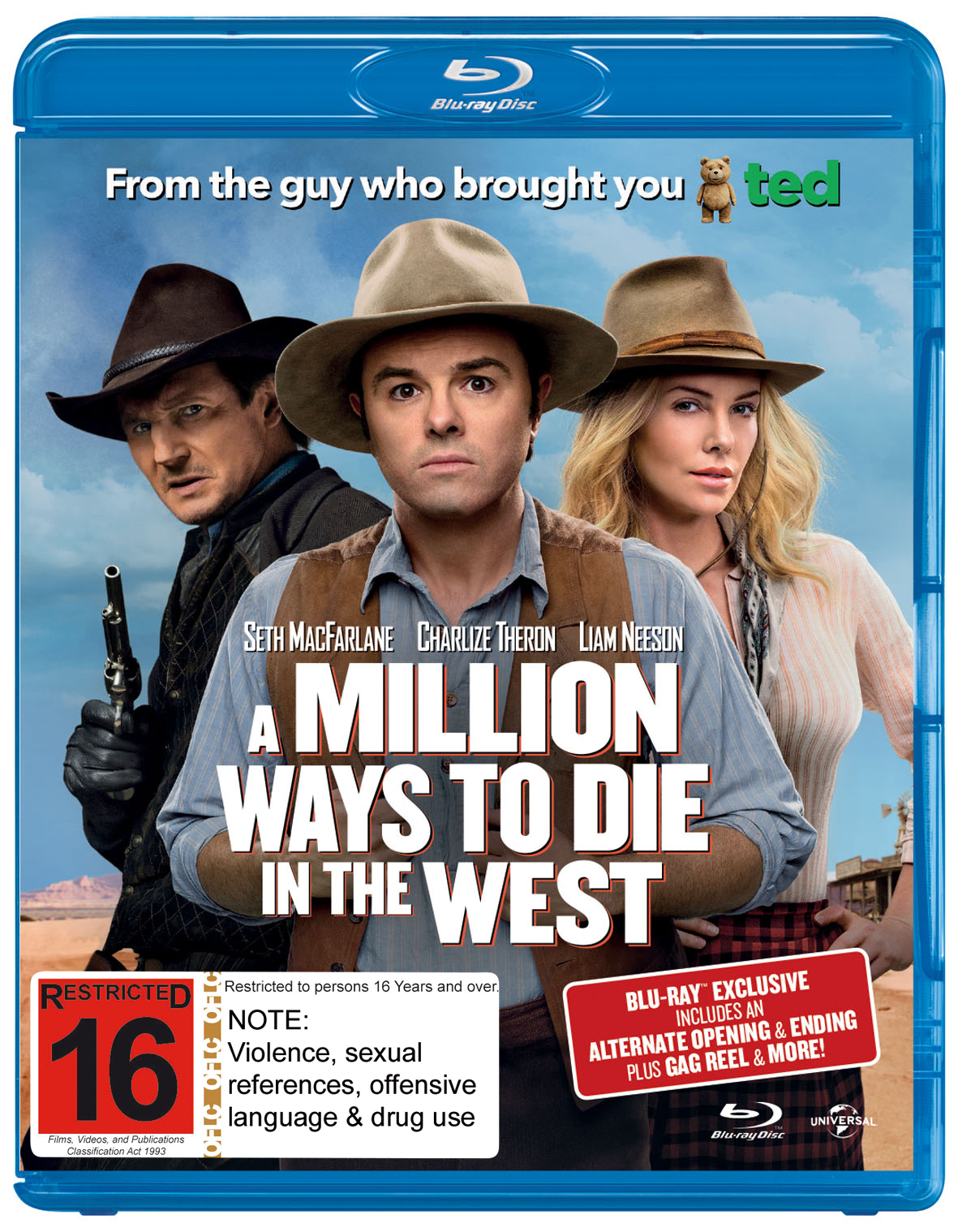 A Million Ways to Die in the West on Blu-ray