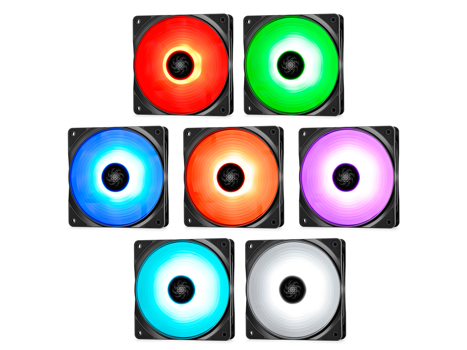 Deepcool: RF120 3-in-1 Customisable RGB LED Fans - 120mm (3-Pack)