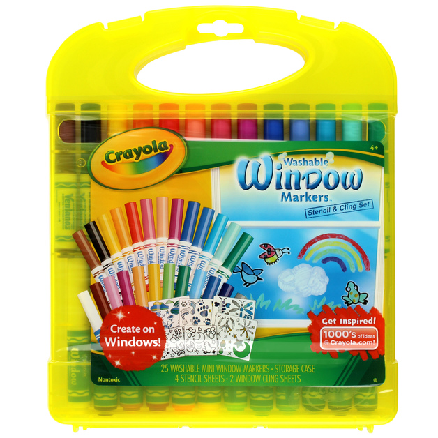 Buy Crayola Window Markers & Stencil Set at Mighty Ape NZ