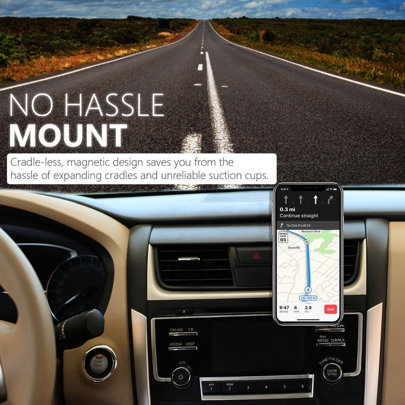 Promate AirGrip2 360 Degree CradleFree AC Vent Mount Blue