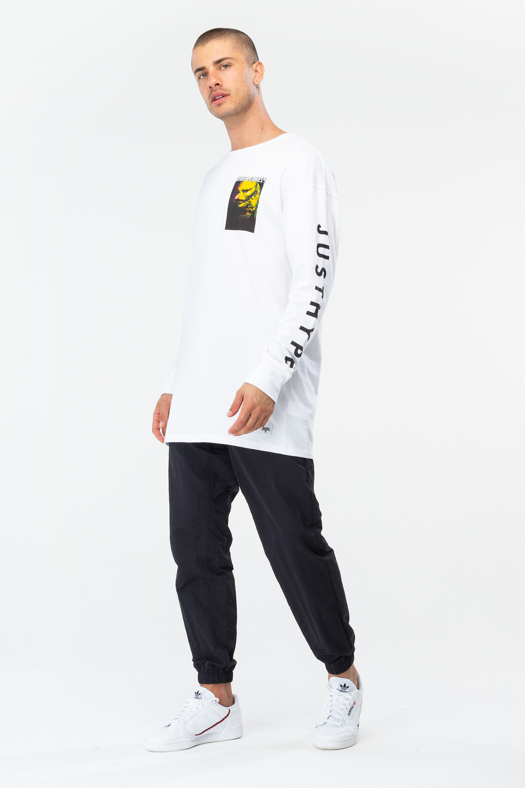 Just Hype: Mens L/S T-Shirt - Lagoon Creature M image