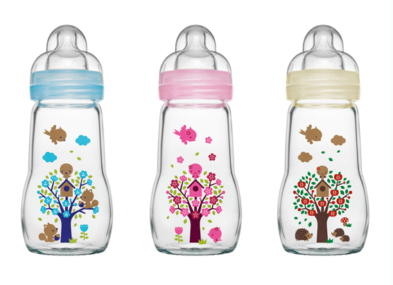 mam feel good glass bottle 260ml