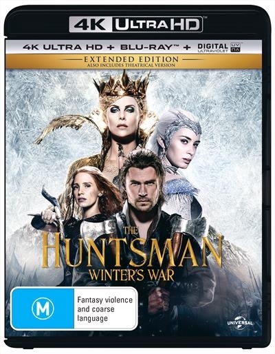 The Huntsman: Winter's War - Extended Edition on Blu-ray, UHD Blu-ray