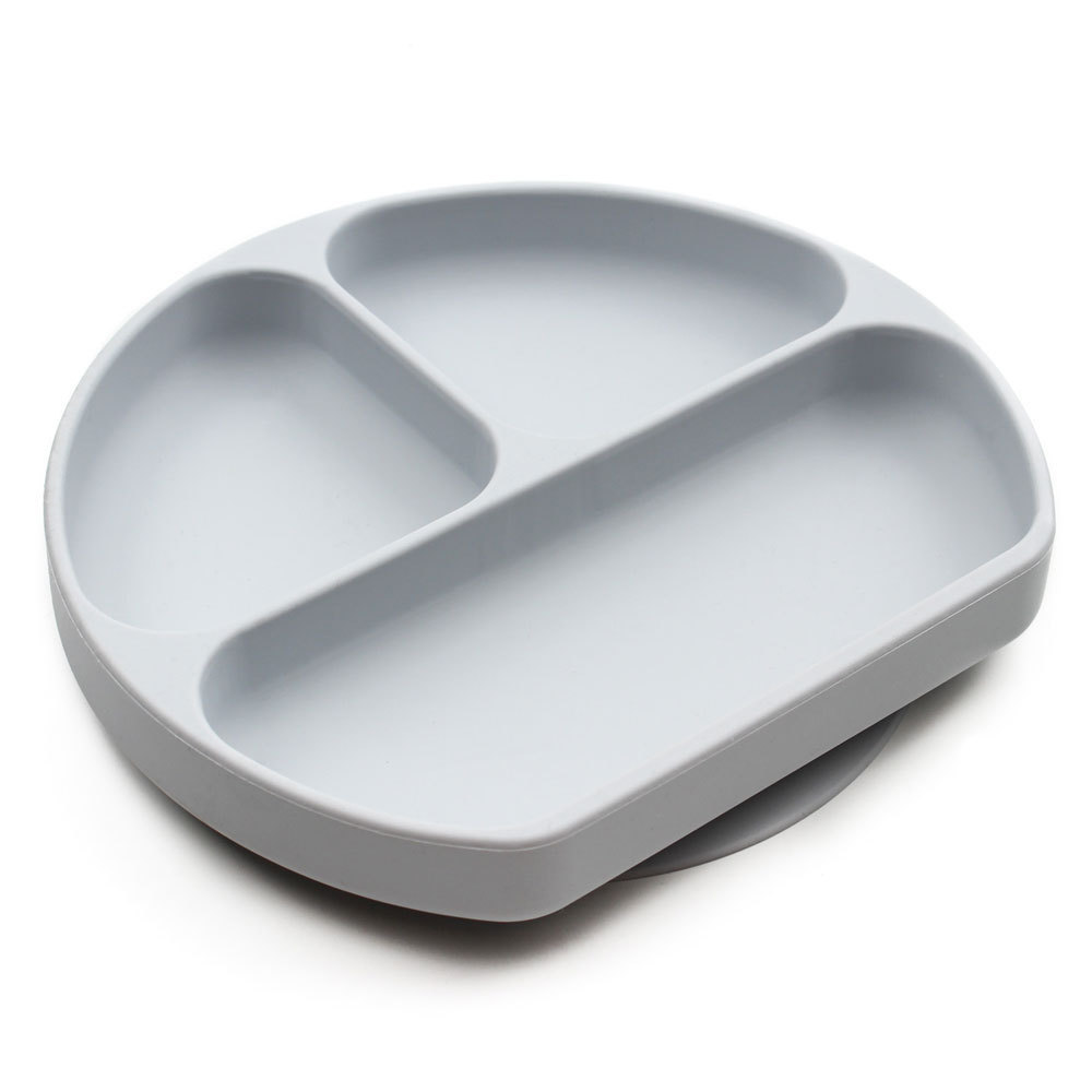 Bumkins: Silicone Grip Dish - Grey image