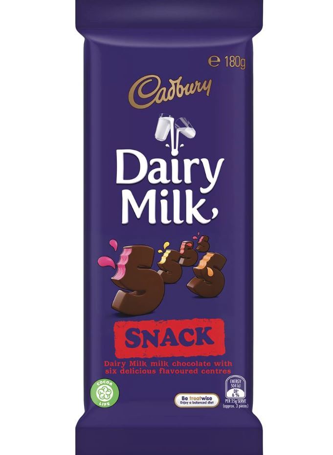 Cadbury Dairy Milk Snack (180g) at Mighty Ape NZ