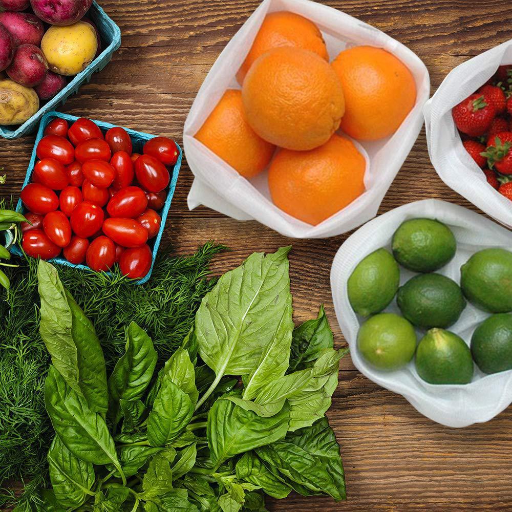 Ape Basics: 12 x Reusable Mesh Produce & Wash Bags image