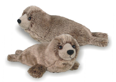 Silky Soft Grey Seal 25cm Plush image