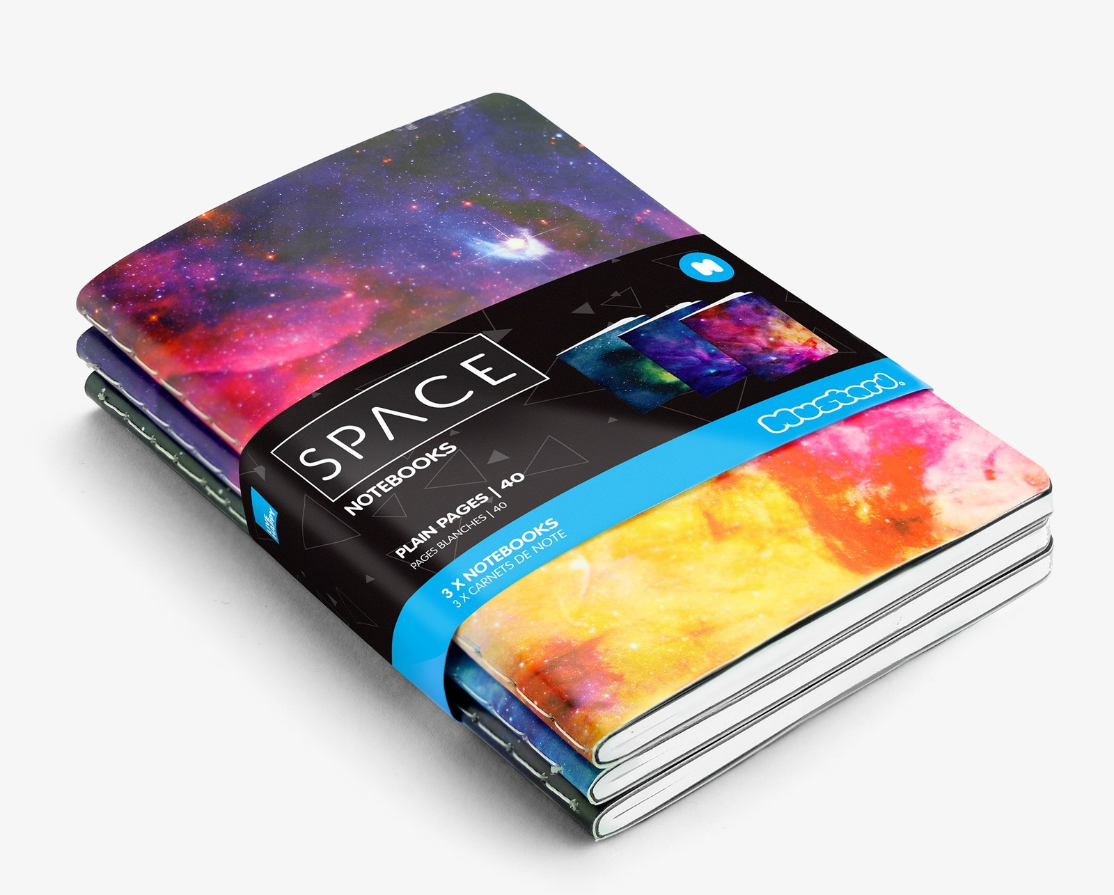 Space Notebooks Set - (Set of 3)