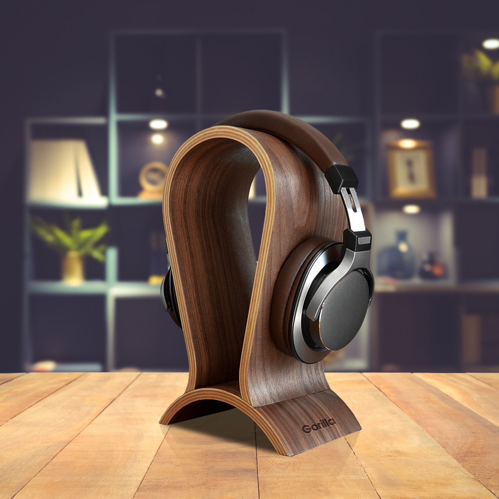 Gorilla Wooden Headset Stand image