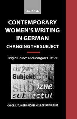 Contemporary Women's Writing in German by Brigid Haines image