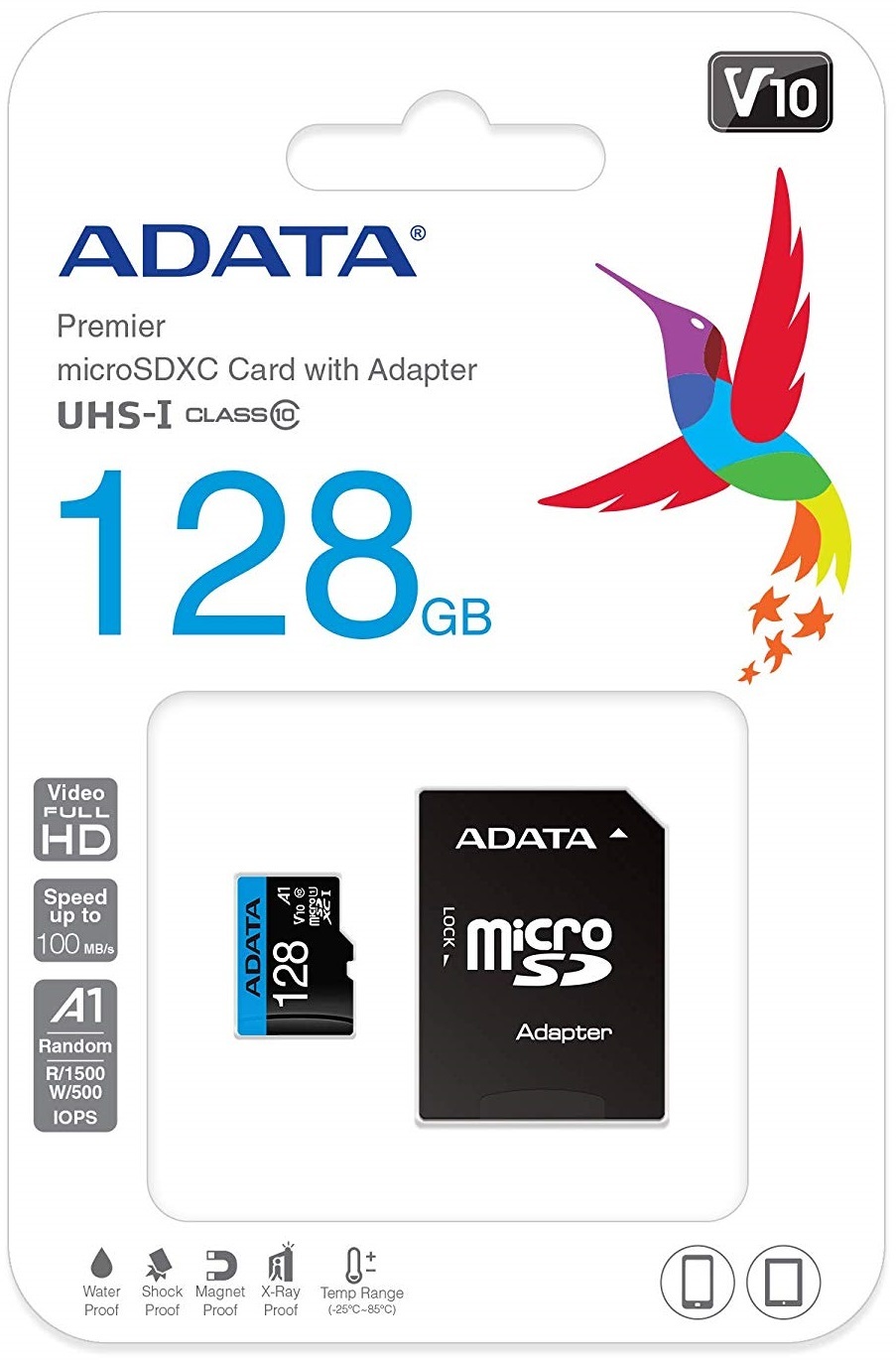 128GB ADATA Premier A1 Class Smartphone MicroSD image