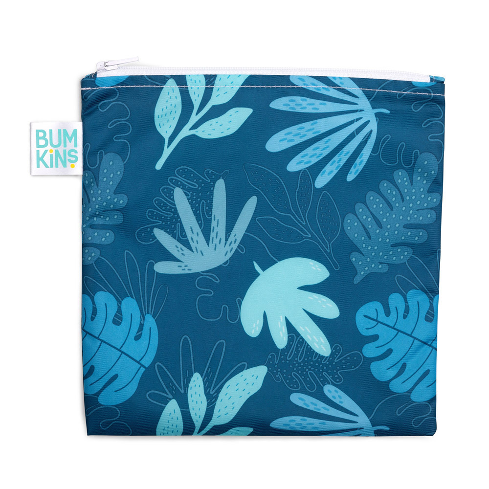 Bumkins: Large Snack Bag - Blue Tropic image