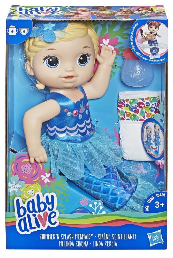 Baby Alive: Shimmer ‘n Splash - Mermaid Doll (Blond) image
