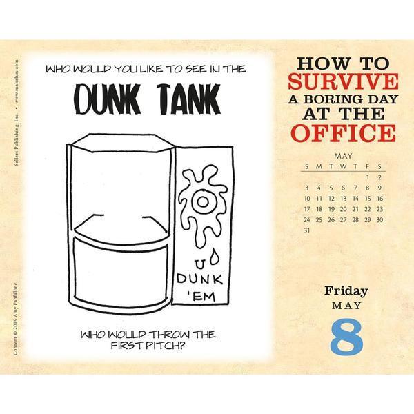 How to Survive a Boring Day at the Office 2020 Boxed Calendar by Sellers Publishing image