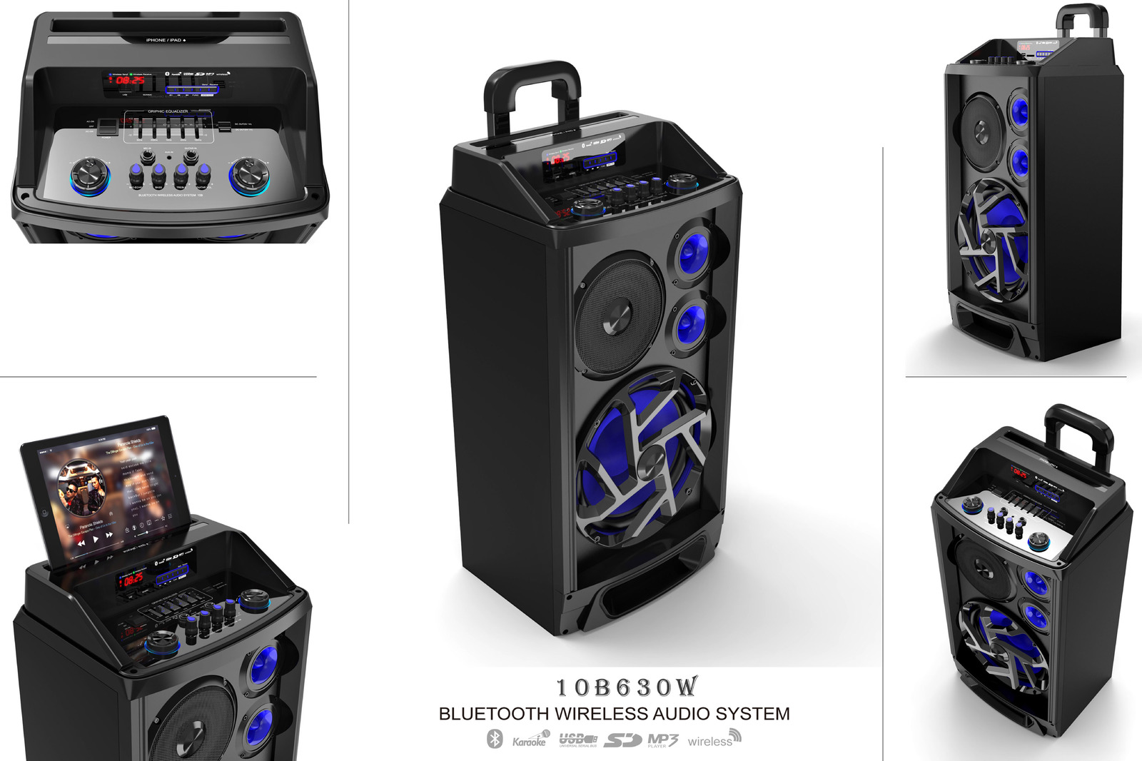 Konka Portable Trolley Rechargeable Speakers at Mighty Ape NZ